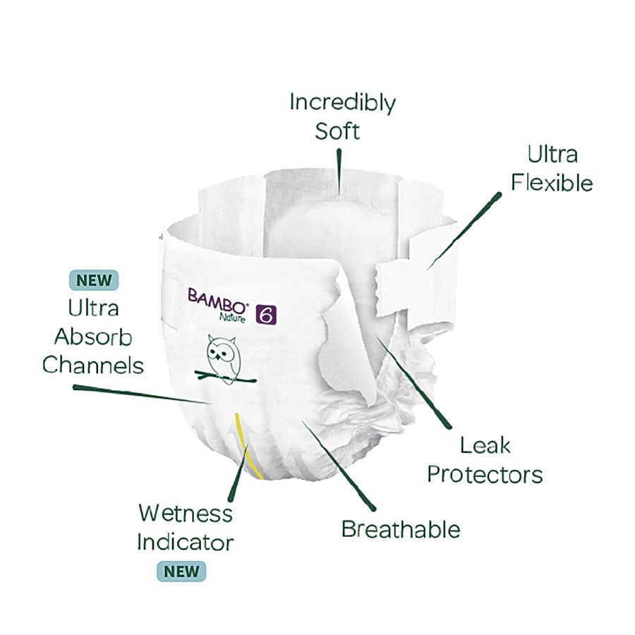 Bambo Nature Diapers - With Wetness Indicator