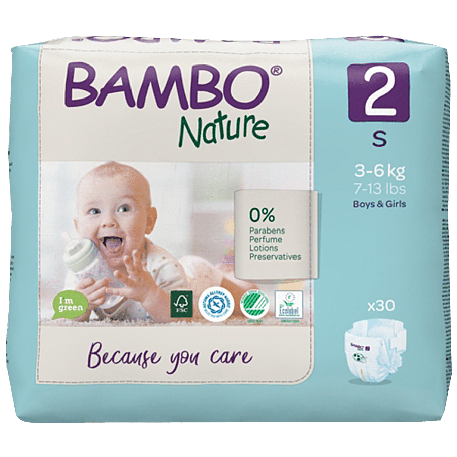 Bambo Nature Diapers - With Wetness Indicator