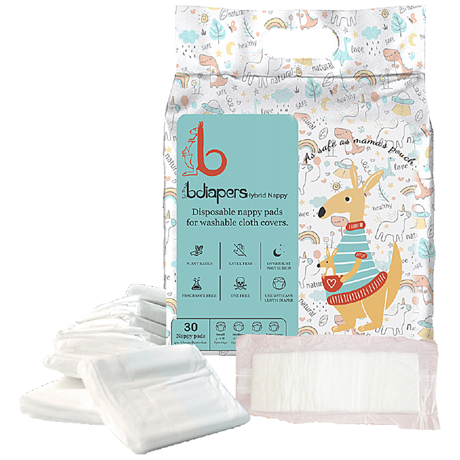 Bdiapers Chemical Free Disposable Nappy Pads - No Fragrance & Dye