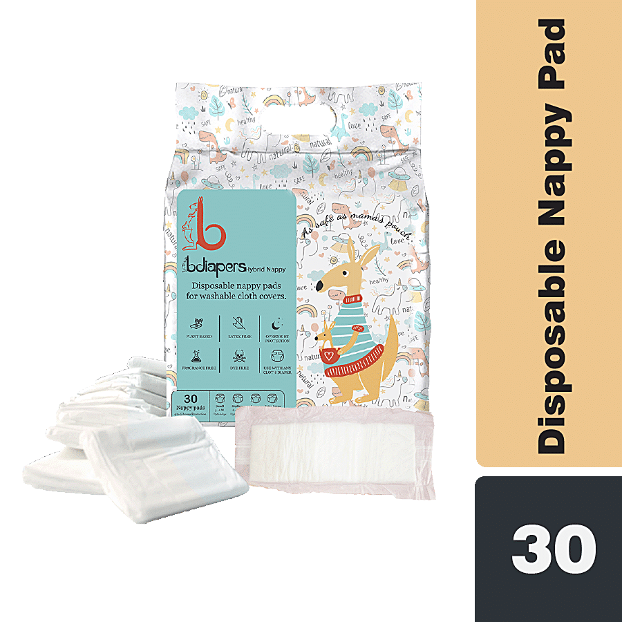 Bdiapers Chemical Free Disposable Nappy Pads - No Fragrance & Dye