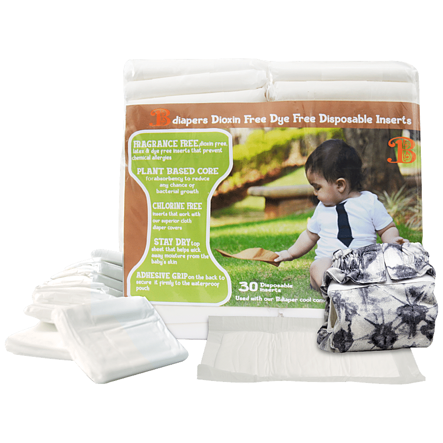 Bdiapers Chemical Free Disposable Nappy Pads - No Fragrance & Dye