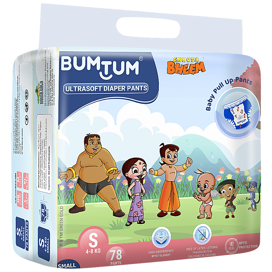 Bumtum Chhota Bheem Baby Diaper Pants - With Leakage Protection