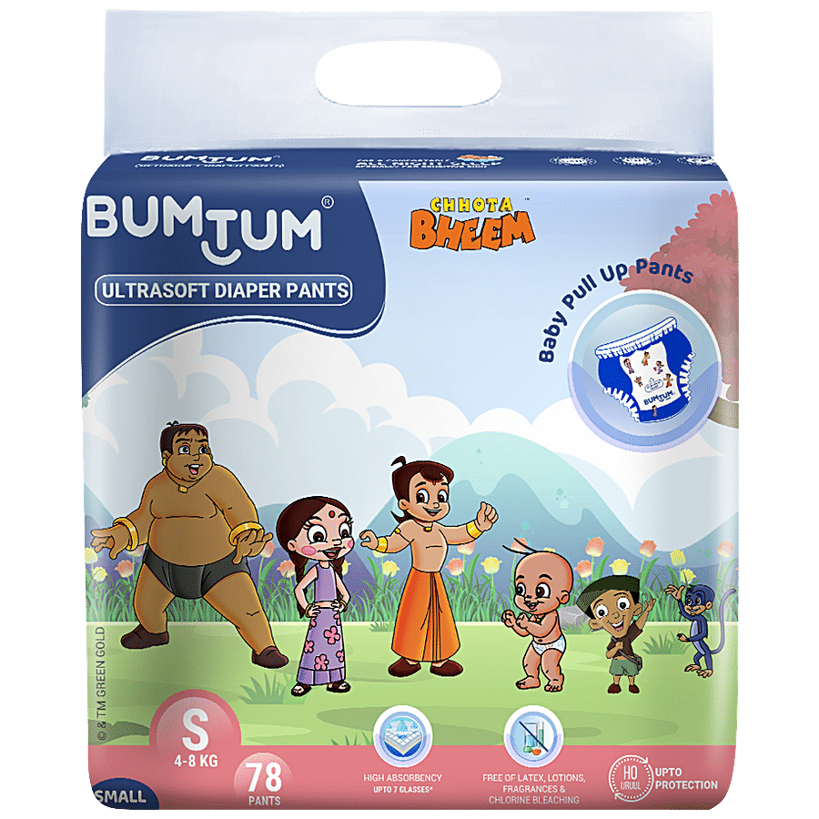 Bumtum Chhota Bheem Baby Diaper Pants - With Leakage Protection