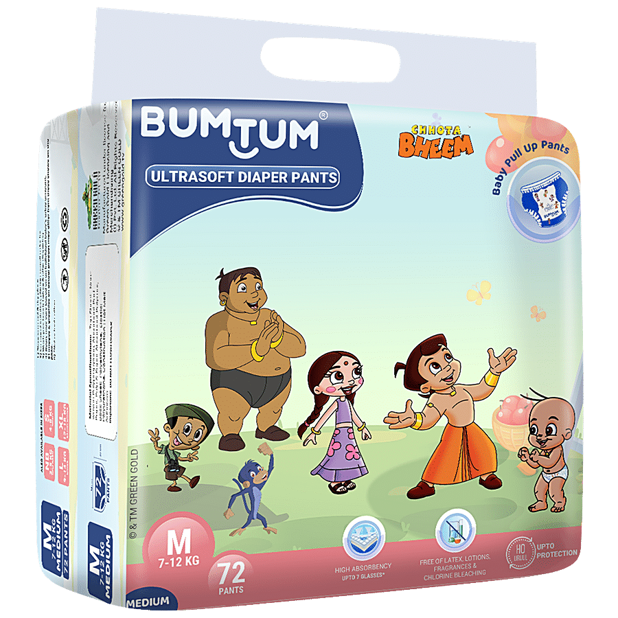 Bumtum Chhota Bheem Baby Diaper Pants - With Leakage Protection