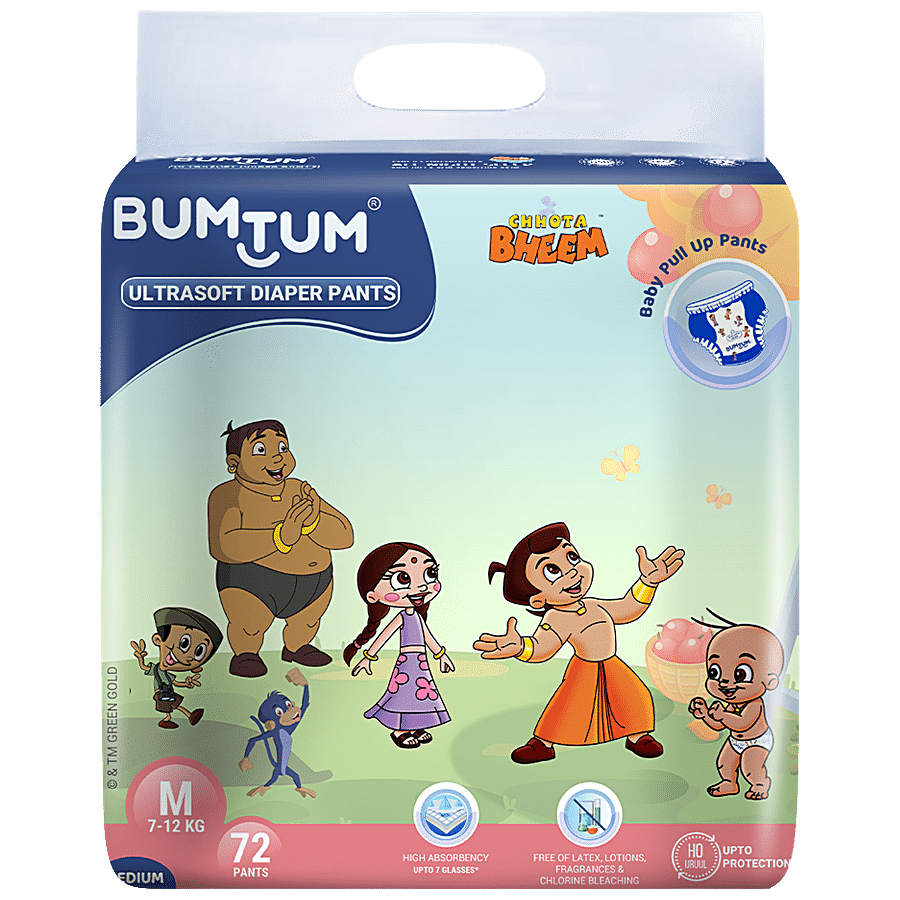 Bumtum Chhota Bheem Baby Diaper Pants - With Leakage Protection