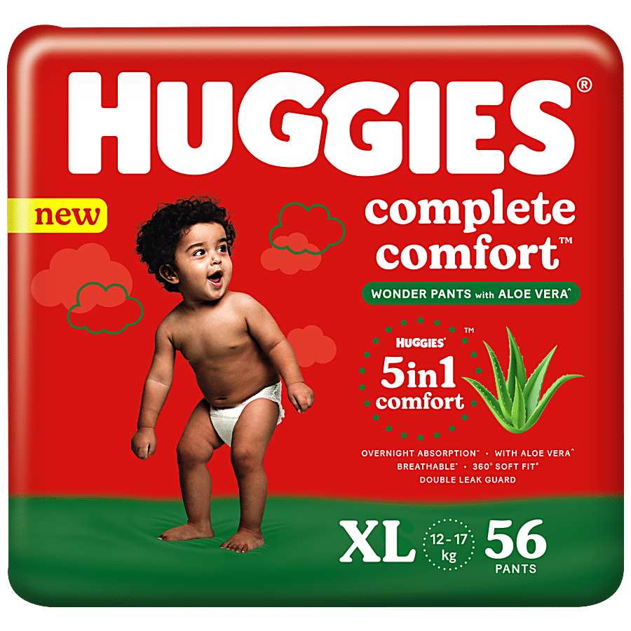 Huggies Complete Comfort Wonder Pants With Aloe Vera - Extra Large XL Size Baby Diaper Pants