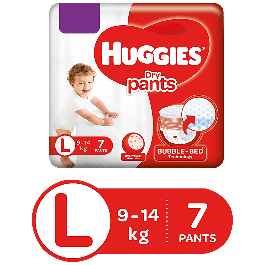 Huggies Dry Diaper Pants - L