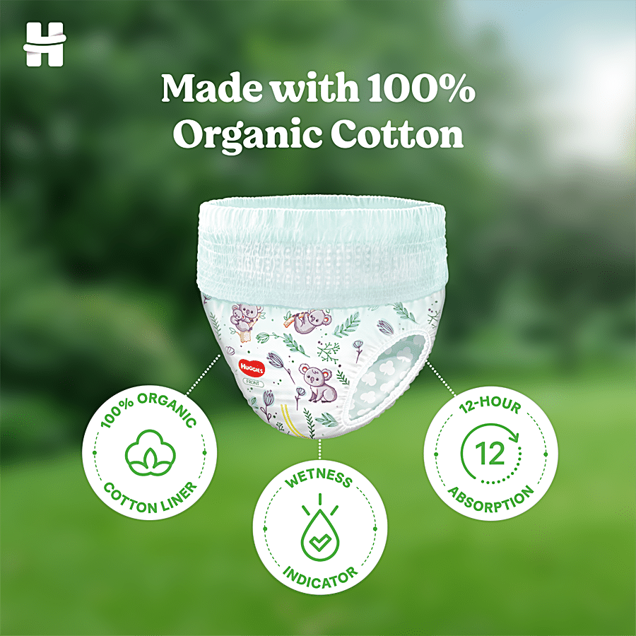 Huggies Nature Care Baby Diaper Pants - 100% Organic Cotton