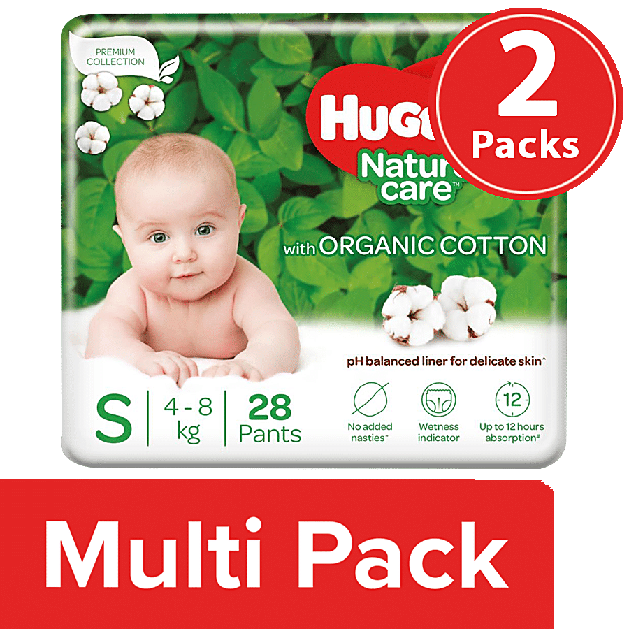 Huggies Nature Care Baby Diaper Pants - With 100% Organic Cotton