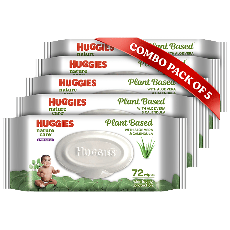 Huggies® Nature Care Baby Wipes - With Aloe Vera & Calendula