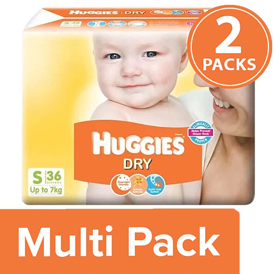 Huggies New Dry Diapers - Small Size