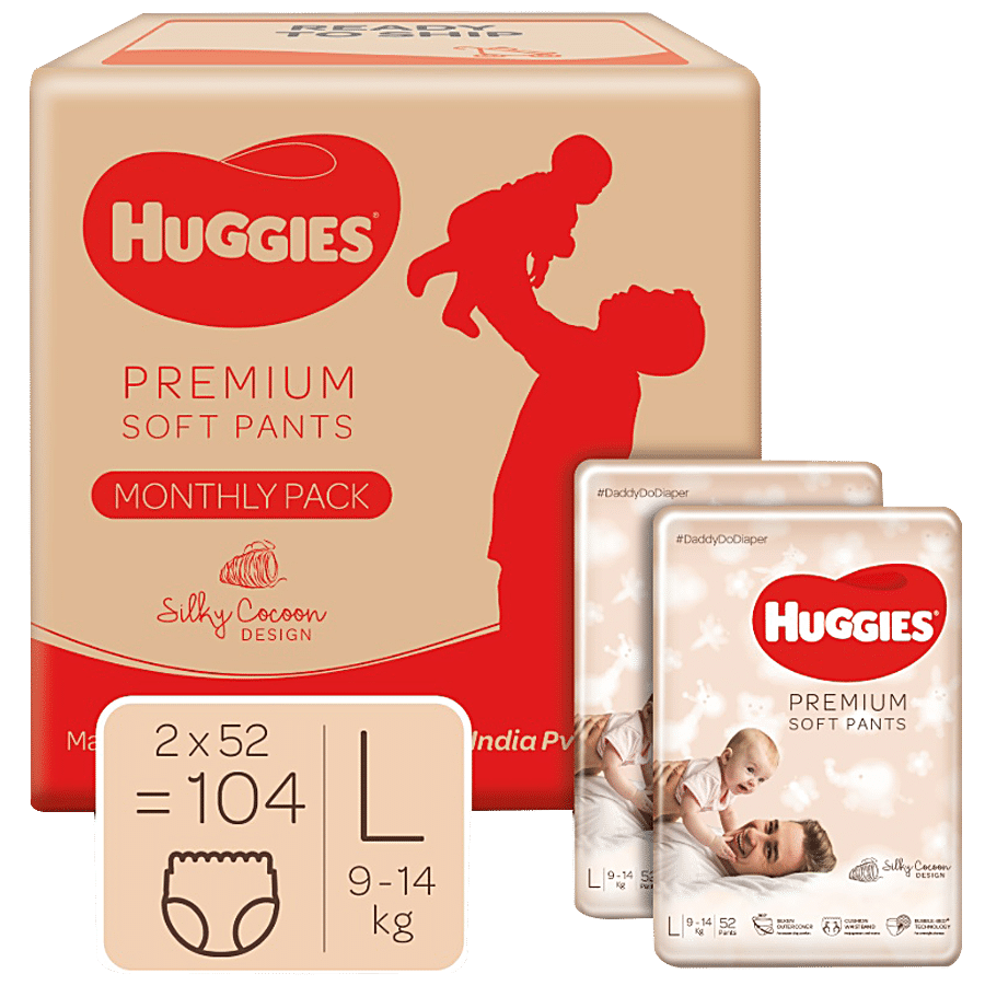 Huggies Premium Soft Diaper Pants - Monthly Pack