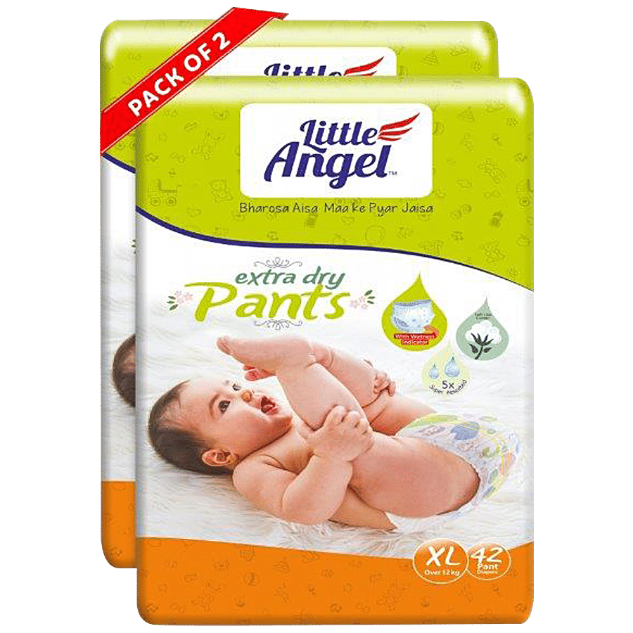 Little Angel Extra Dry Pants Baby Diapers - With Wetness Indicator