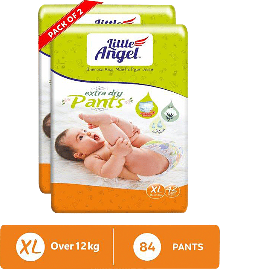 Little Angel Extra Dry Pants Baby Diapers - With Wetness Indicator