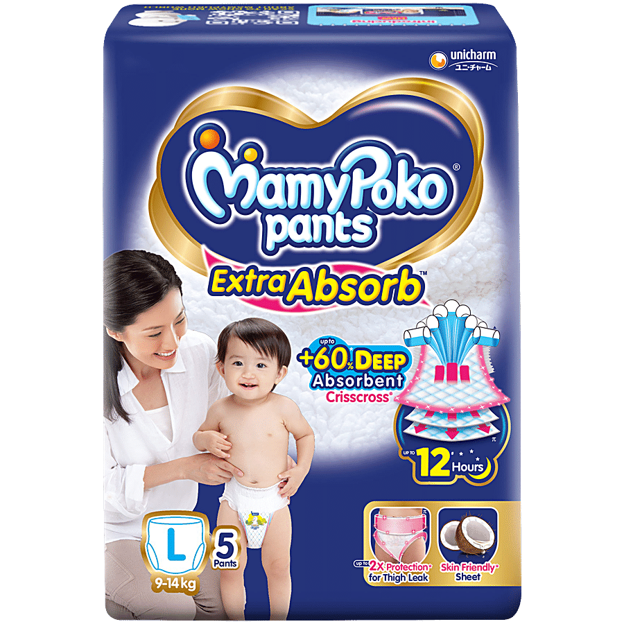 MAMYPOKO PANTS Extra Absorb Diaper Pants - L