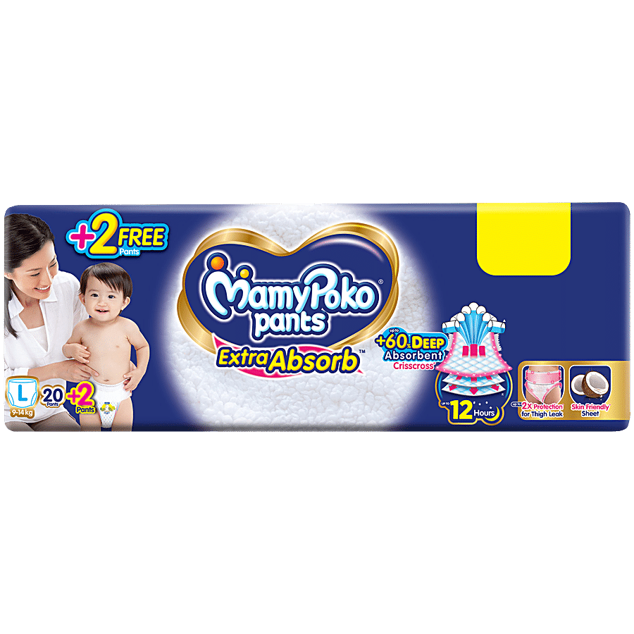 MAMYPOKO PANTS Extra Absorb Diaper Pants - L