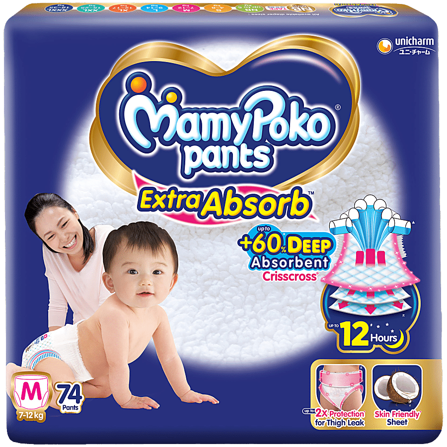 MAMYPOKO PANTS Extra Absorb Diaper Pants - M