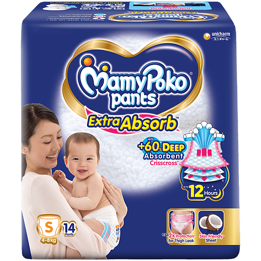 MAMYPOKO PANTS Extra Absorb Diaper Pants - S