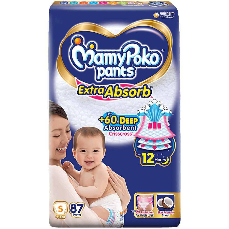 MAMYPOKO PANTS Extra Absorb Diaper Pants - S