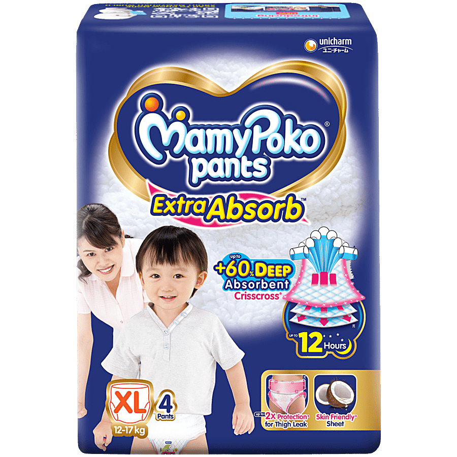 MAMYPOKO PANTS Extra Absorb Diaper Pants - XL