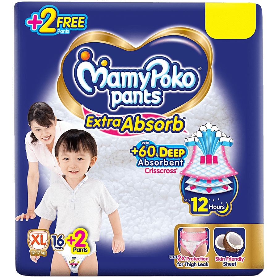 MAMYPOKO PANTS Extra Absorb Diaper Pants - XL