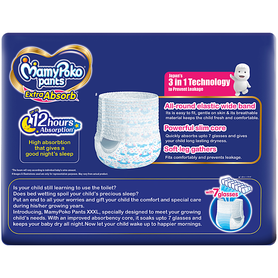 MAMYPOKO PANTS Extra Absorb Diaper Pants - XXXL