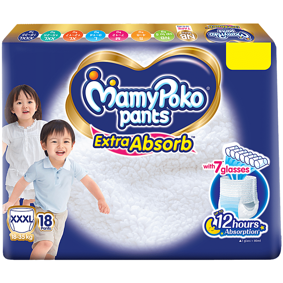 MAMYPOKO PANTS Extra Absorb Diaper Pants - XXXL