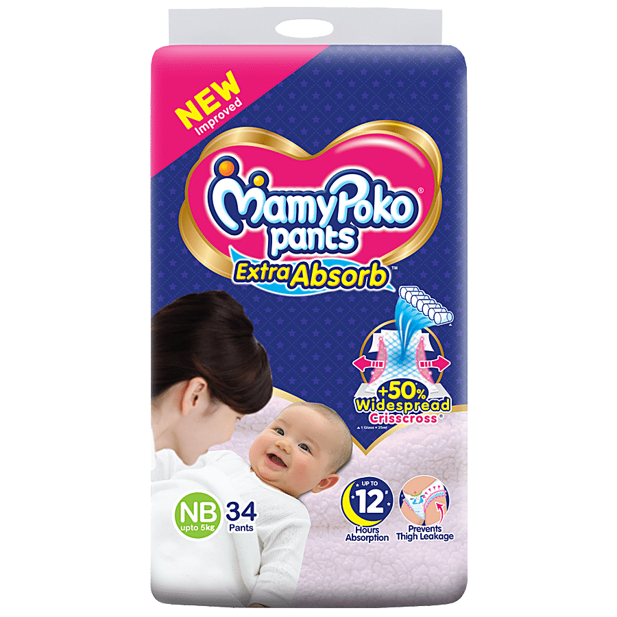 Mamypoko Pants Diaper Extra Absorb - New Born