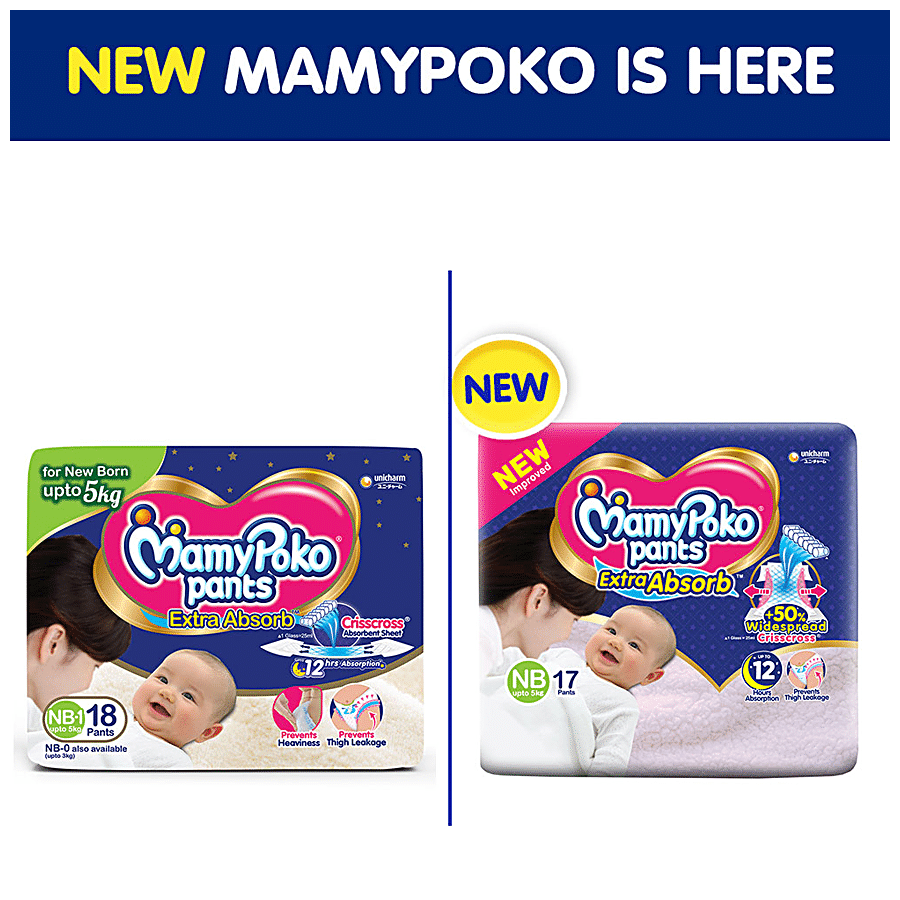 Mamypoko Pants Diapers Extra Absorb - New Born