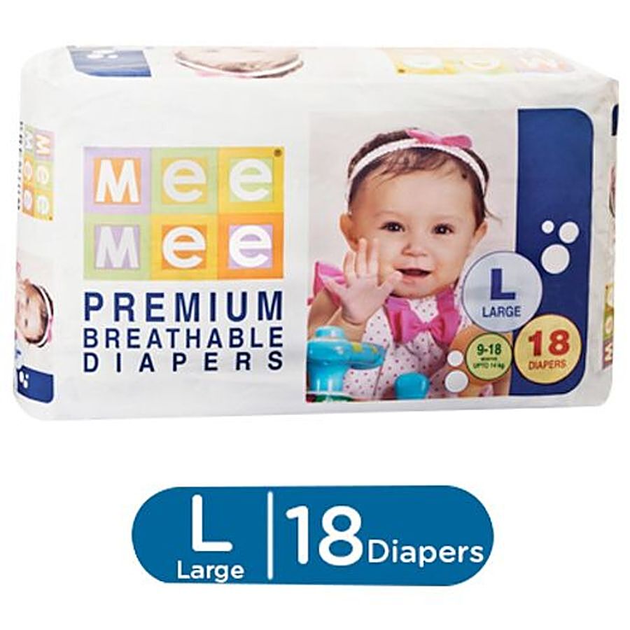 Mee Mee Premium Breathable Diapers - Large