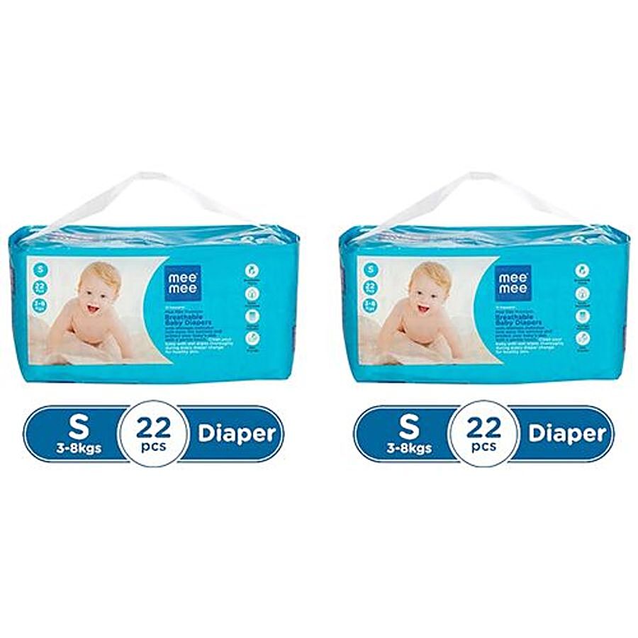 Mee Mee Premium Breathable Diapers - Small