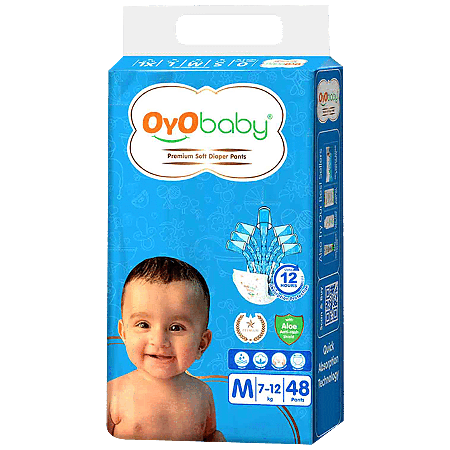 OYO BABY Premium Soft Diaper Pants - Highly Absorbent