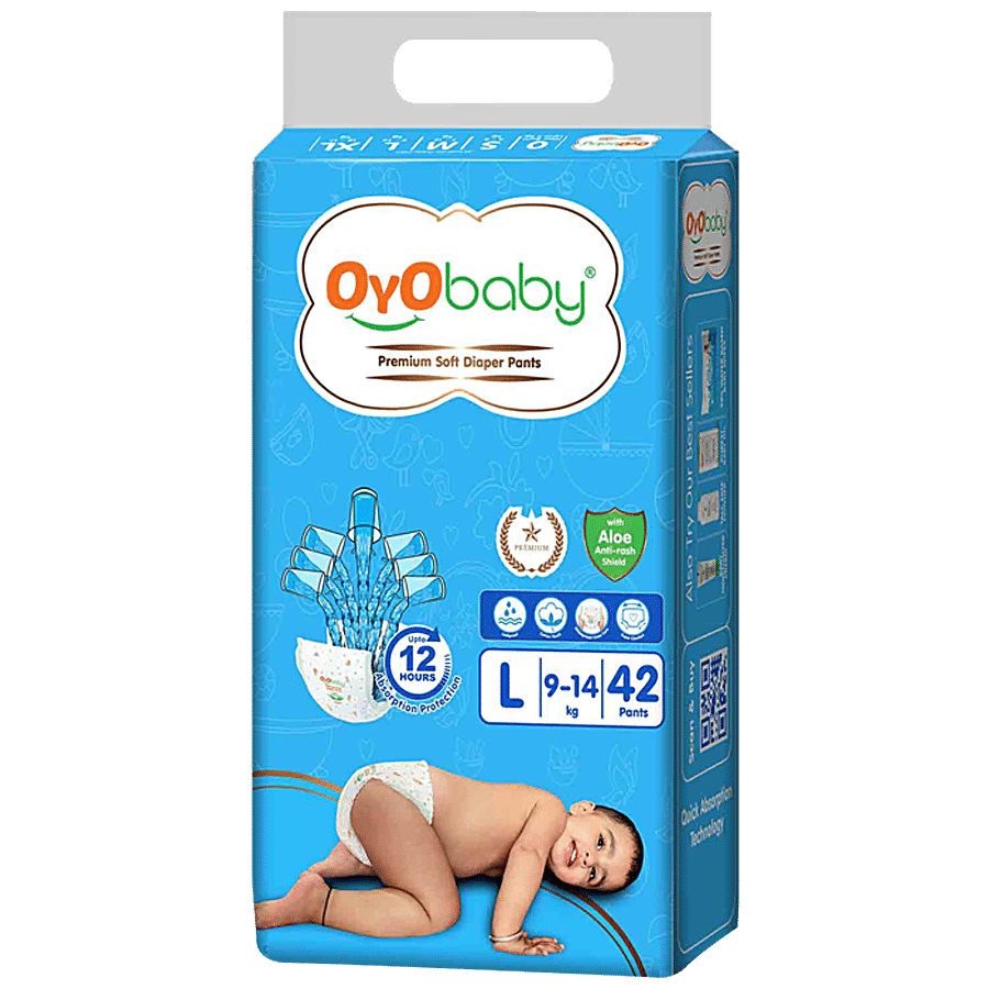 OYO BABY Premium Soft Diaper Pants - Highly Absorbent