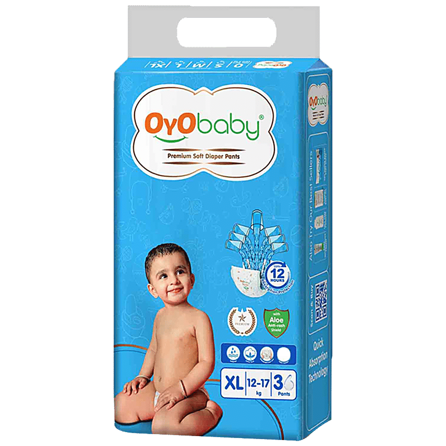 OYO BABY Premium Soft Diaper Pants - Highly Absorbent