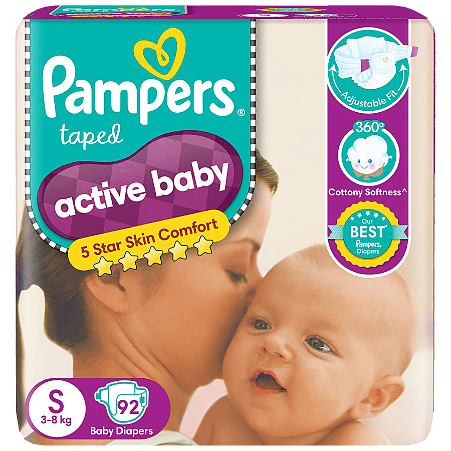 Pampers  Active Baby Diapers - Small