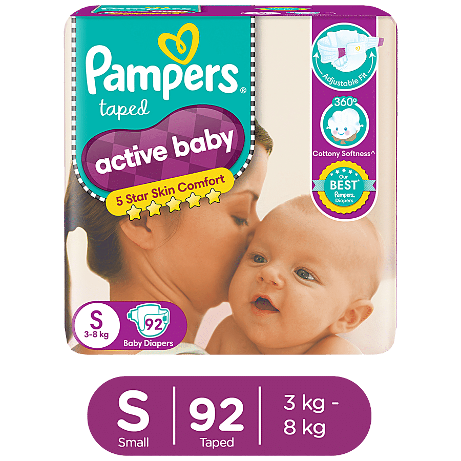 Pampers  Active Baby Diapers - Small