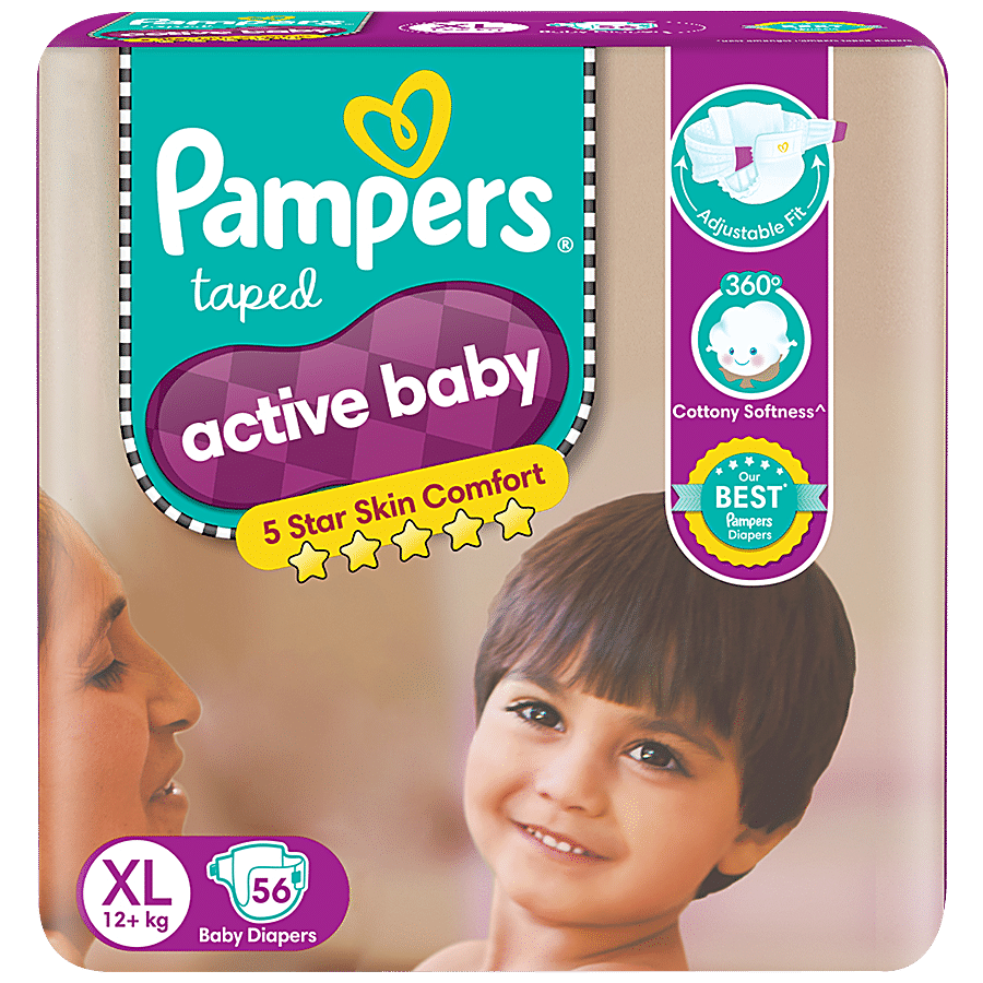 Pampers  Active Baby Taped Diapers - Soft