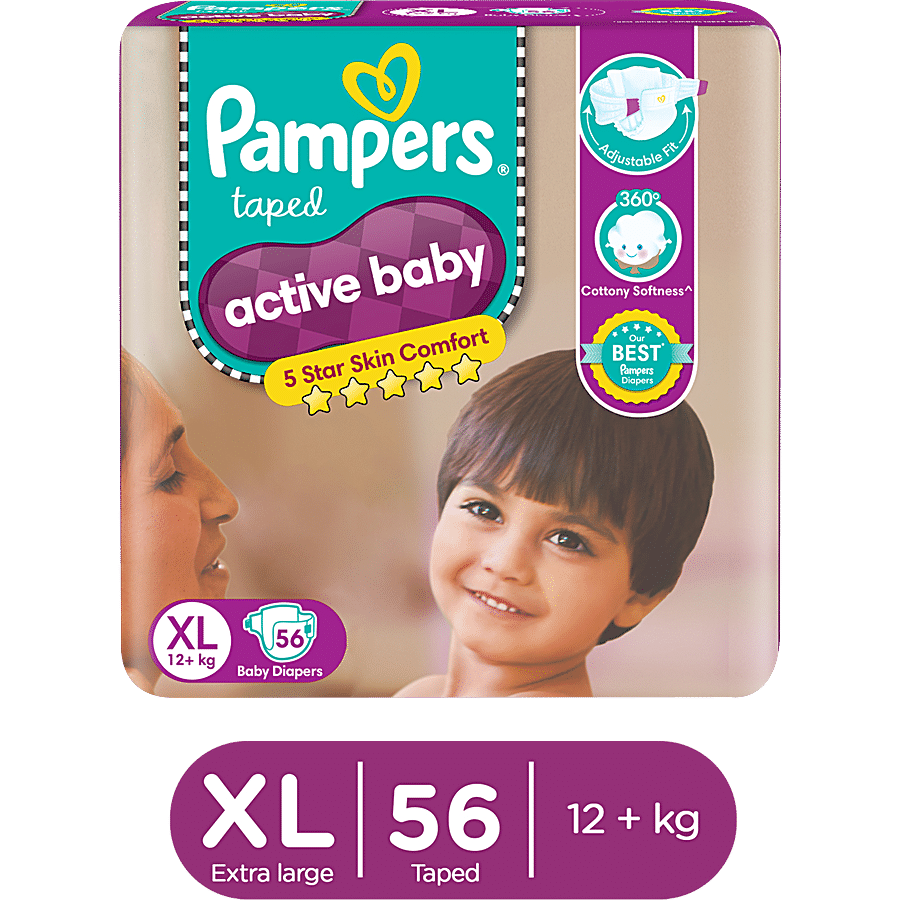 Pampers  Active Baby Taped Diapers - Soft