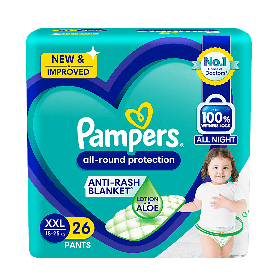 Pampers  All-Round Protection Pants - Double Extra Large Size (XXL) Baby Diapers