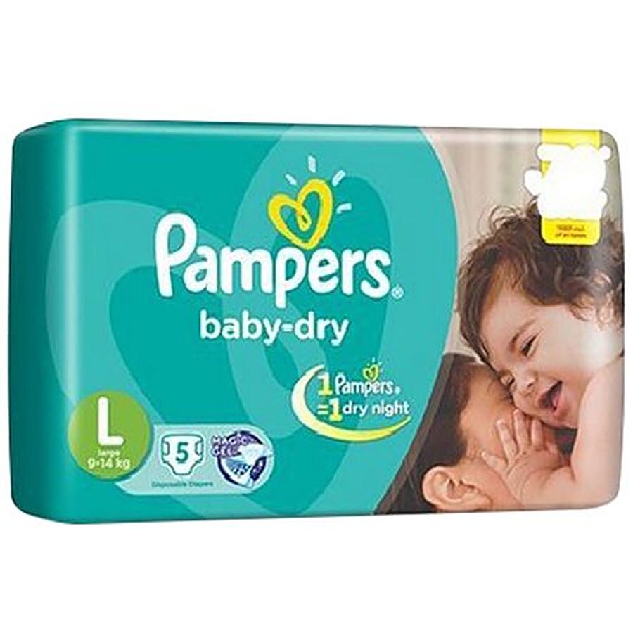 Pampers  Baby-Dry Disposable Diapers - Large