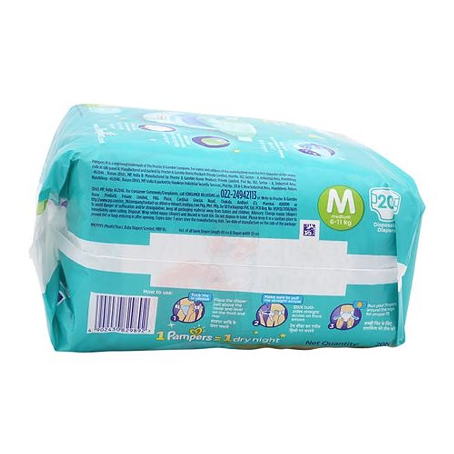 Pampers  Baby-Dry Disposable Diapers - Medium