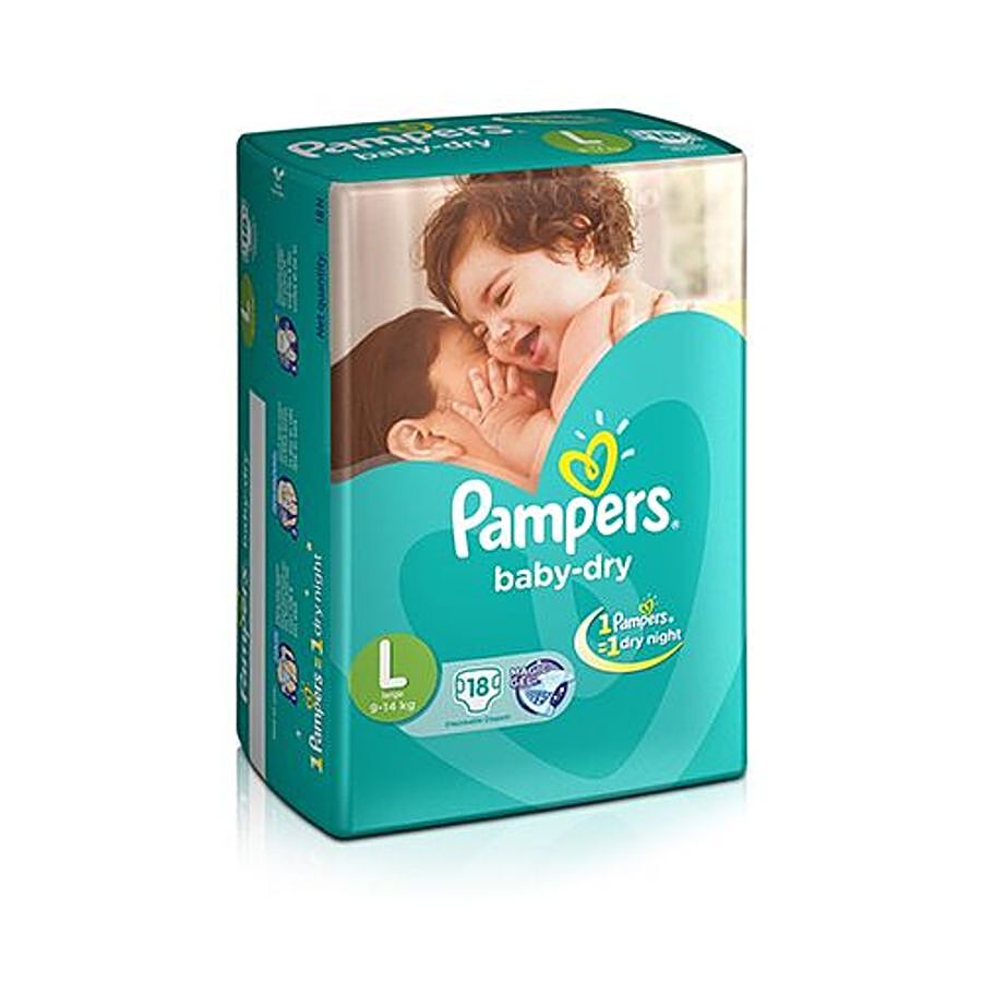 Pampers  Baby Dry Large - 18 Diapers