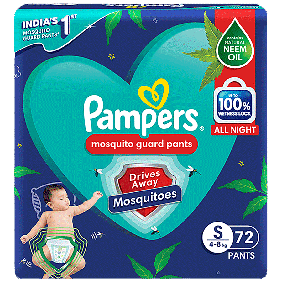 Pampers  Mosquito Guard Pants Baby Diapers - Small Size