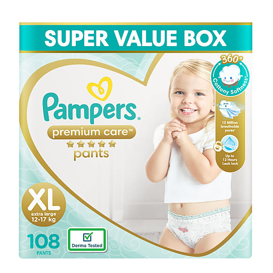 Pampers  Premium Care Diapers - Extra Large