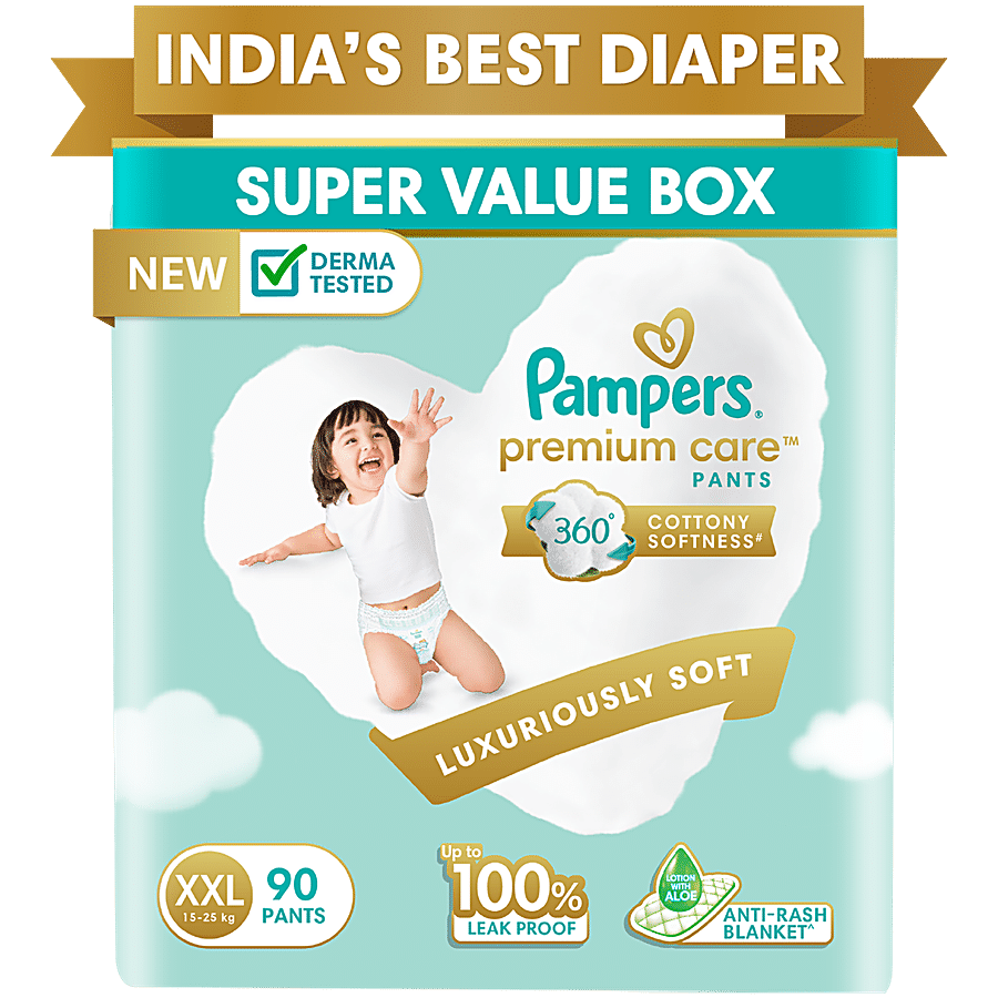 Pampers  Premium Care Pants - Double Extra Large Size Baby Diapers XXL