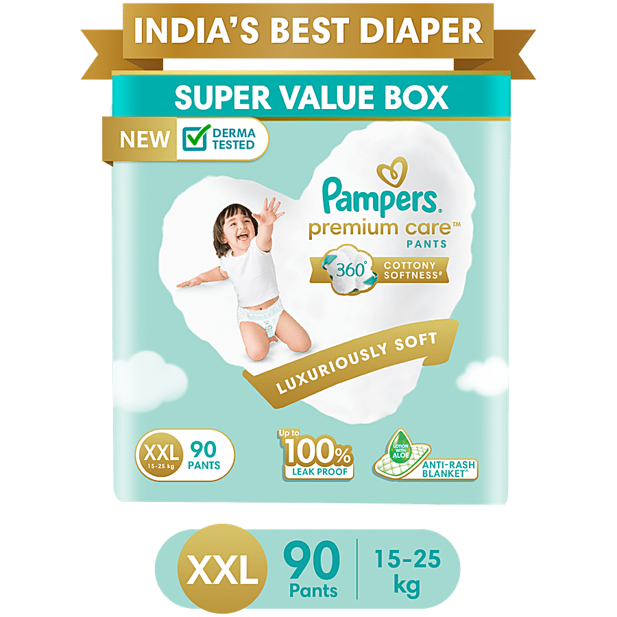 Pampers  Premium Care Pants - Double Extra Large Size Baby Diapers XXL