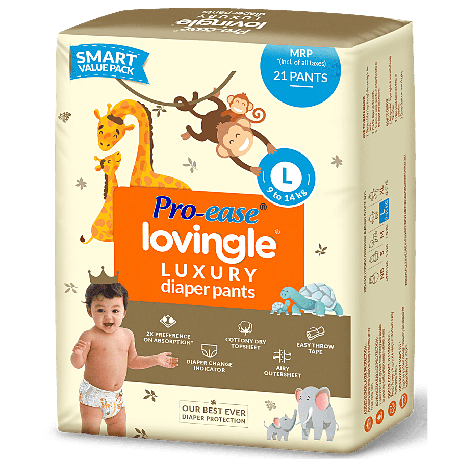 Pro-ease Lovingle Premium Luxury Diaper Pants - Cottony Dry Top Sheet