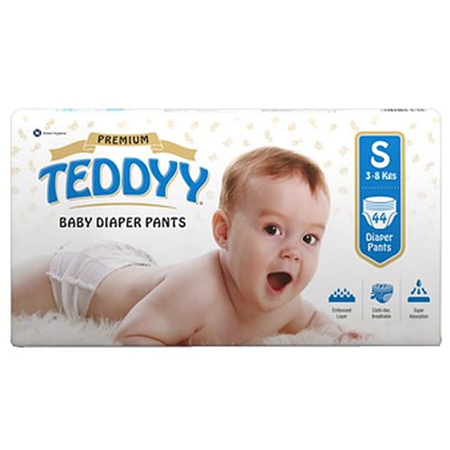 Teddyy Premium Baby Diaper Pants - S