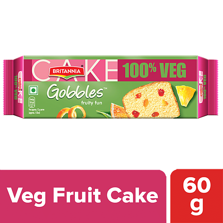 Britannia Gobbles 100% Veg Bar Cake