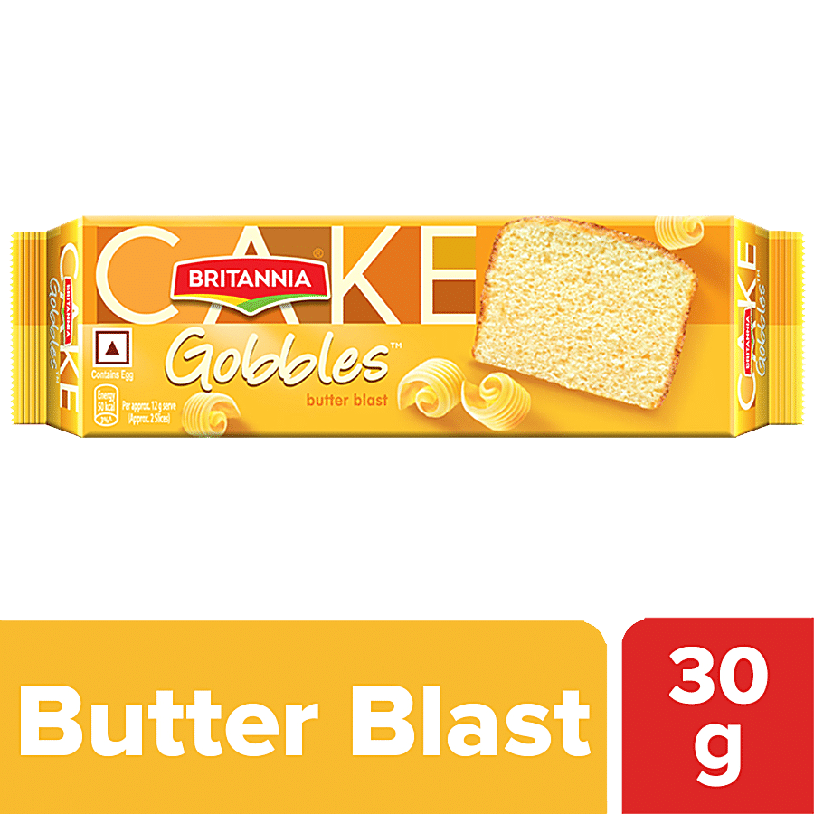 Britannia Gobbles Bar Cake - Butter Blast